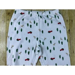 Carters Adult Size Medium Waffle Texture Joggers Winter Theme‎ Red Pick Up